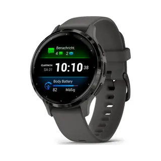 Garmin Venu 3S 3,05 cm (1.2") Amoled 41 mm Digital 390 x 390 Pixel Touchscreen Grau Wlan Gps