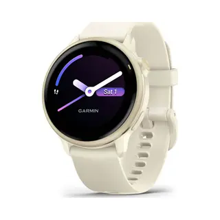 Garmin vívoactive 6 3,05 cm (1.2") Amoled 42 mm Digital 390 x 390 Pixel Touchscreen Weiß Wlan Gps
