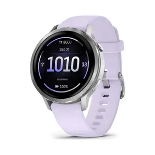 Garmin Venu 4 3,05 cm (1.2") Amoled 41 mm Digital 390 x 390 Pixel Touchscreen Silber Wlan Gps