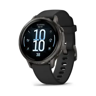 Garmin Venu 4 3,05 cm (1.2") Amoled 41 mm Digital 390 x 390 Pixel Touchscreen Schwarz Wlan Gps