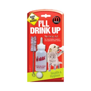 Company Of Animals Mikki - Nursing Kit - Puppy/Kitten Zuigfles - Drinkfles - Kleur, Wit/transparant