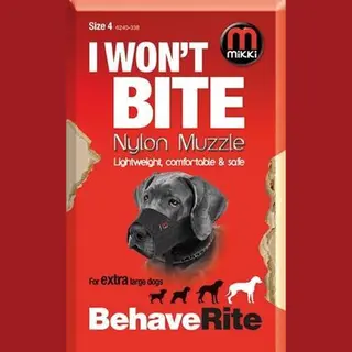 Mikki I Won't Bite Muzzle | Size, Size4