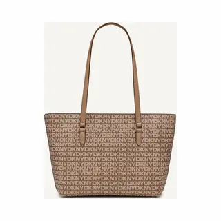 Dkny Leren Schoudertas Bryant Ave Tote Bag Shitake Lichtbruin