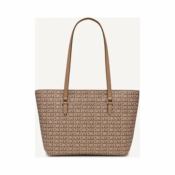 Dkny Leren Schoudertas Bryant Ave Tote Bag Shitake Lichtbruin thumbnail
