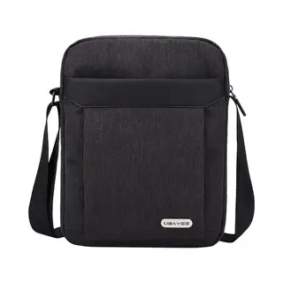 Ubayee Schoudertas Heren Voor IPad Tablet Tot 10, 5 Inch (25 Cm), Tabletvak, Meerdere Vakken, Lichtgewicht, Waterdicht, Klein, Donker Grijs