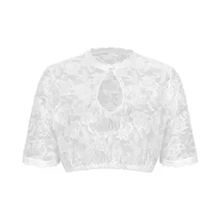 Elegante Dirndl Blouse - Transparant Design - 90% Polyamide, 10% Elastaan - Eenvoudig In Onderhoud & Machinewasbaar - Haak-en-Oogsluiting - Universele