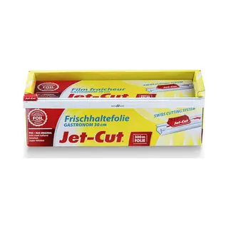 Jet-Cut Vershoudfolie Voor Snijden, Gastronomie, 30 Cm X 300 M, Pvc, Transparant, 1 Stuk