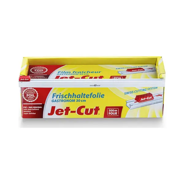Jet-Cut Frischhaltefolie Zum Schneiden, Gastronomie 30cm X 300m, Pvc Transparent, 1 Stück thumbnail
