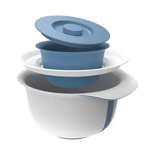 Rotho Fresh Beslagkom - Met Spatdeksel - 4 Liter - Horizon Blauw