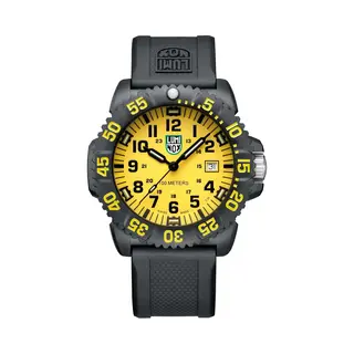 Luminox - G Collection Sea Lion X2.2055.1 - Mens Watch 44mm - Military Watch With Black Case/Band/Dial Yellow Numbers Date Function - 100m Water
