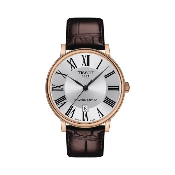 Tissot Carson T1224073603300 Horloge - Leer - Bruin - Ø 40 Mm thumbnail