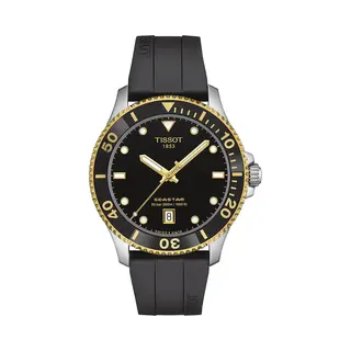 Tissot Seastar 1000 Quartz 40mm Black Dial & Rose Gold Pvd Case