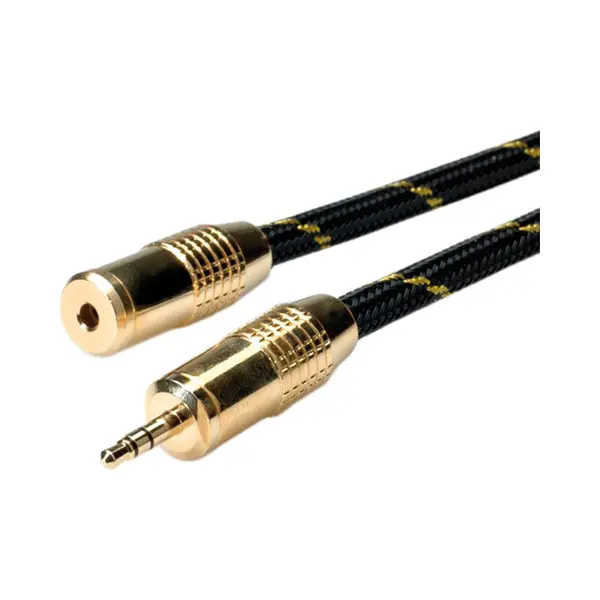 Roline 11.09.4759 audio kabel 10 m 3.5mm Zwart, Goud thumbnail