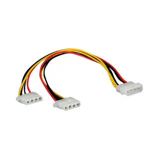Roline Y-kabel 4 pol. Hdd / 2 x 4 pol. Hdd