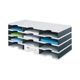 Styro styrodoc trio Dateiablagebox Polystyrol Blau, Grau
