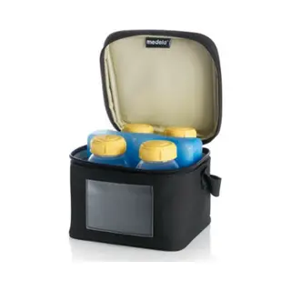 Medela Koeltas - Moedermelk Flesjes Met 4 Bpa-vrije Flesjes En Koelelement - Zwart