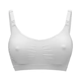 Medela Keep Cool Bh - Naadloze Voedingsbh - Zwangerschapsbh Met 2 Ademende Zones - Soft Touchmateriaal - Wit - Maat M