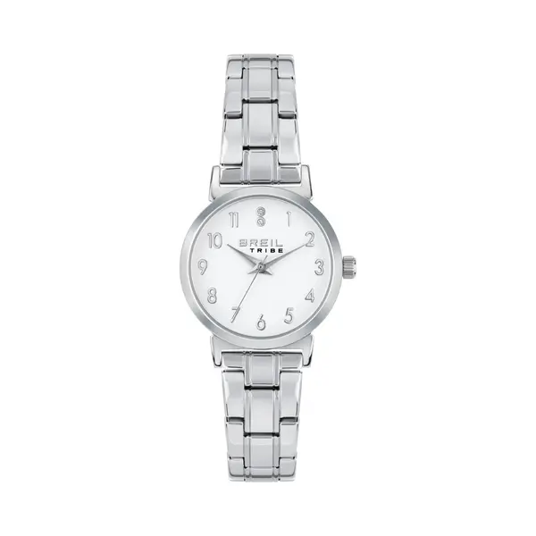 Breil EW0688 Women's Watch Beautiful White Dial Quartz Movement And Silver Steel Strap, Silver-White, One Size thumbnail