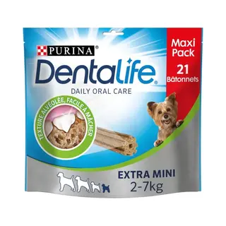 Purina Dentalife Extra Mini Maxi Pack Met 21 Stokjes Voor Zeer Kleine Honden, 207 G