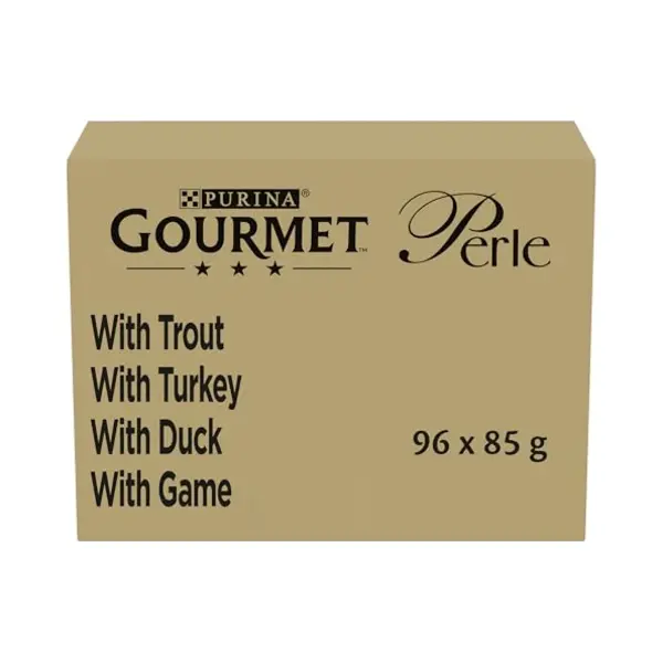 Gourmet Perle Country Medley Mini Fillets In Jelly Wet Cat Food 96x85g thumbnail