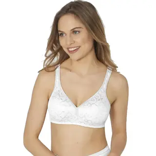 Triumph Dames Beha Elegant Katoen N, Wit.