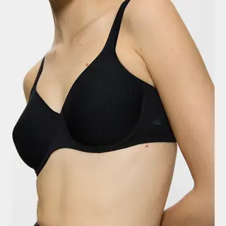 Triumph Bh Modern Soft Cotton W Met Beugel - Stevige Katoenen Bh - Voorgevormd - 105E - Zwart