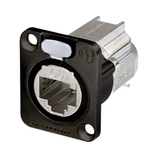 Neutrik NE8FDX-Y6-B wire connector Rj-45 Aluminium, Black