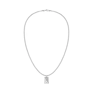 Tommy Hilfiger TJ2790564 Heren Ketting - Collier - Sieraad - Schakelketting - Staal - Zilverkleurig - Venetiaans - 60 Cm Lang