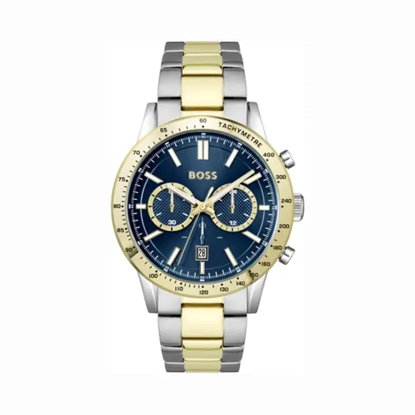 Boss HB1514163 Allure Heren Horloge - Chronograaf - Mineraalglas - Staal - Zilverkleurig - 44 Mm Breed - Quartz - Vouw/Vlindersluiting - 5 Atm thumbnail