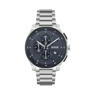 Boss Chronograph Quarz Uhr Für Herren Kollektion Peak 2.0 Mit Silbernes Edelstahlarmband - 1514189
