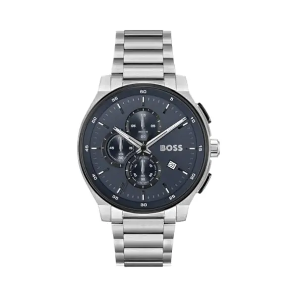 Boss Chronograph Quarz Uhr Für Herren Kollektion Peak 2.0 Mit Silbernes Edelstahlarmband - 1514189 thumbnail