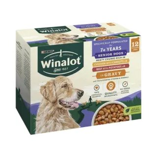 Winalot Senior Dog Food Pouches Mixed In Gravy 12x100g