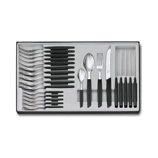 Victorinox Swiss Modern Besteck-Set 24 Stück(e) Schwarz