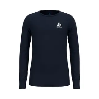 Odlo Active Warm Eco Kids Bl Crew Neck Kinder Langarm-Funktionsunterhemd Dunkelgrau - 104