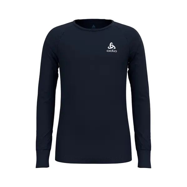 Odlo Active Warm Eco Kids Bl Crew Neck Kinder Langarm-Funktionsunterhemd Dunkelgrau - 104 thumbnail