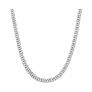 Guess Heren Guess Heren Stalen Collier My Chains - Ketting - Staal - Zilverkleurig - 23.50 Cm