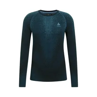 Odlo- Blackcomb Eco Crew Neck Base - Thermoshirt - Blauw - Heren - Maat S