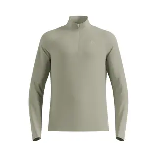 Odlo, Mannen, Functioneel Overhemd, Essential Ceramiwarm Half Zip (M), Grijs, Groen, M