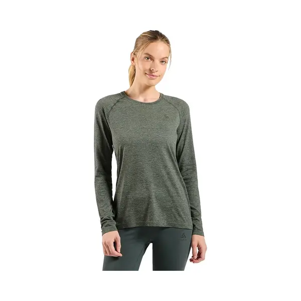 Odlo, Damen, Funktionsshirt, Essentials Seamless Langarm-Laufshirt (S), Grau, S thumbnail