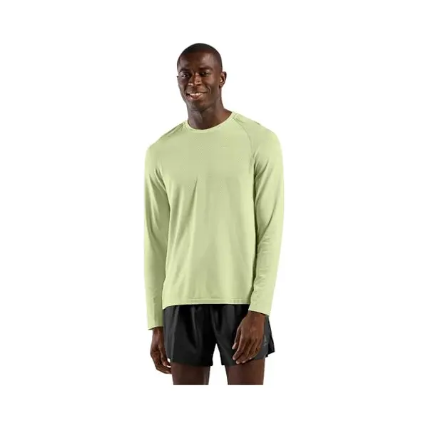 Odlo, Herren, Funktionsshirt, Essentials Seamless Langarm-Laufshirt (M), Gelb, Grau, Grün, M thumbnail
