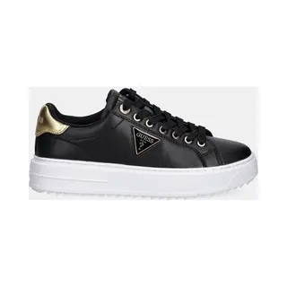 Guess Denesa12 Sneakers Voor Dames, Zwart Goud, 40 Eu