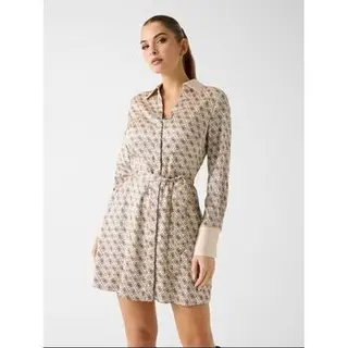 Guess Kurze Kleider Ls Blerta Chemisier Dress W6RK90 WF1T2