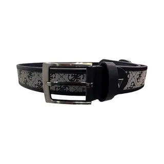 Guess Riem Boston Adjustable Belt H35 W105 Sand / Blue Donkerblauw
