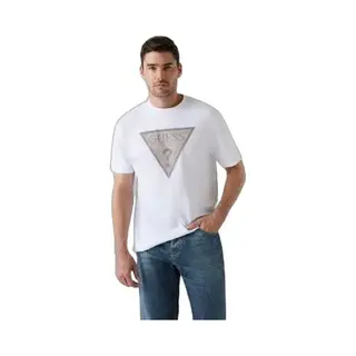 Guess Cn Ss Triangle Logo T-Shirt - Fashion Wear - Volwassen