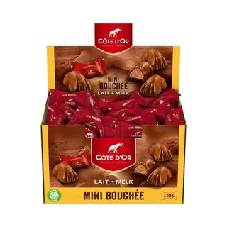 Côte d'Or Côte D’Or - Mini Bouchée Melkchocolade - 106 Chocolaatjes – Voordeelverpakking Van 1 Kg - Chocolade Voor Bij De Koffie