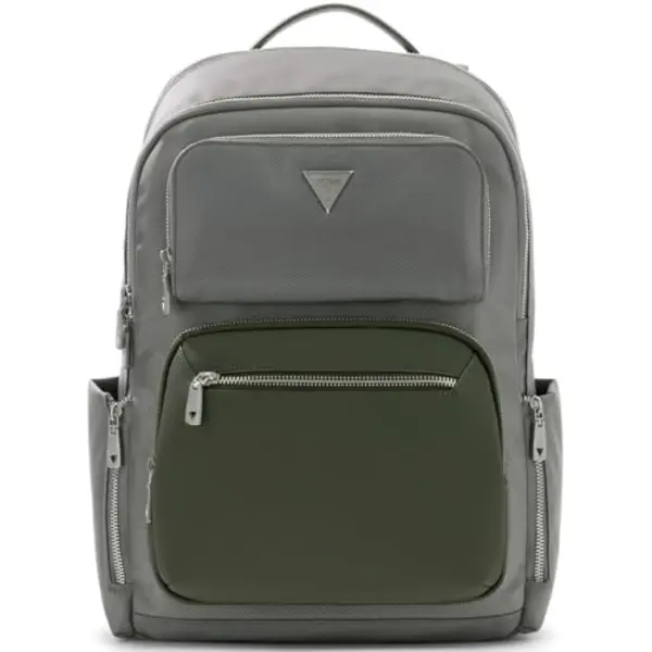 Guess Vrijetijdsrugzak Rugzak Met Laptopvak Berna Squared Backpack Military Green Kaki thumbnail