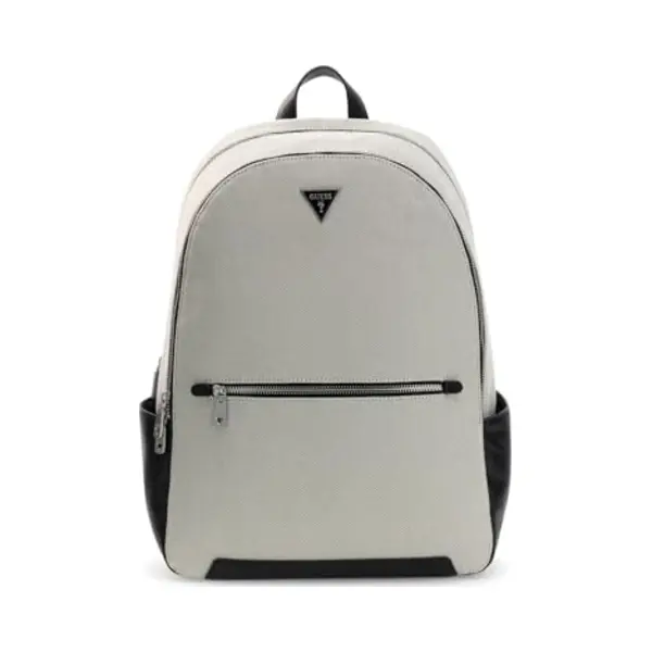 Guess Laptop Rugzak Met Laptopvak Torino Backpack Black / White Beige thumbnail