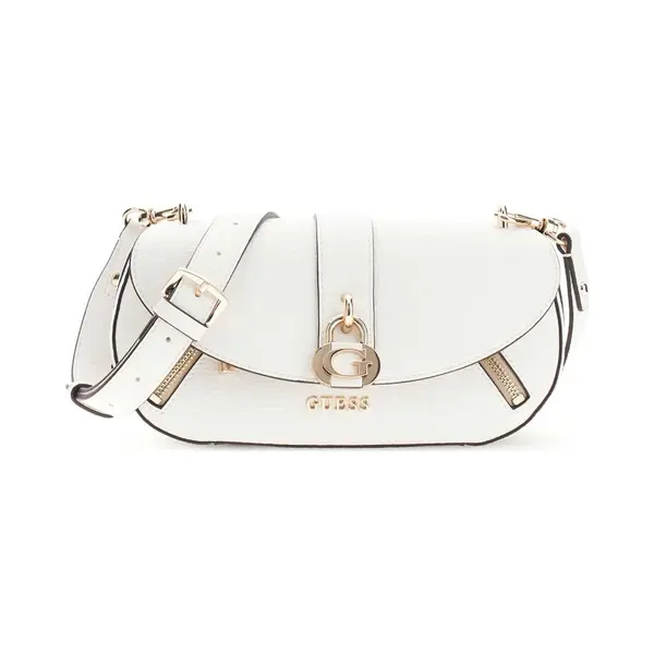 Guess Schoudertas Jessa Flap Crossbody Bag White Wit thumbnail