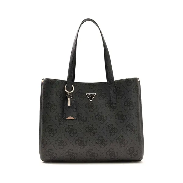 Guess Schoudertas Meridian Ii Girlfriend Tote Bag Coal Logo Donkergrijs thumbnail