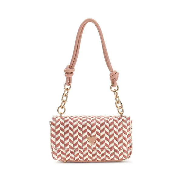 Guess Schoudertas Tessi Flap Shoulder Bag Coral Pink Multi Koraalrood thumbnail